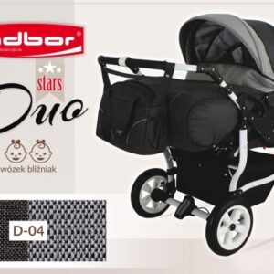 Carucior multifunctional pentru gemeni Adbor DUO Stars D04