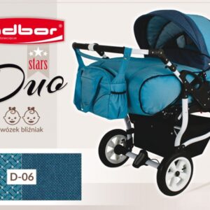 Carucior multifunctional pentru gemeni Adbor DUO Stars D06