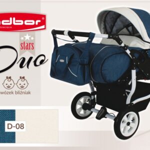 Carucior multifunctional pentru gemeni Adbor DUO Stars D08