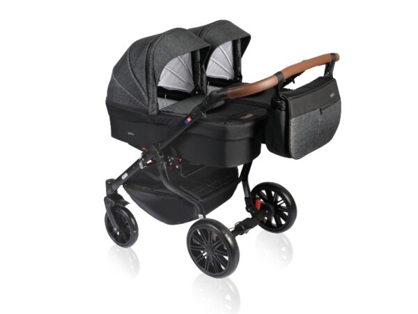 Carucior pentru gemeni 3 in 1 Twin Quick 15 Anthracite