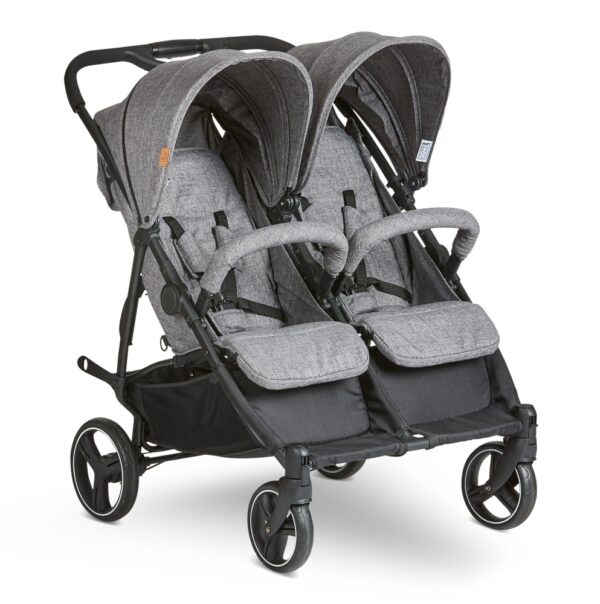 Carucior pentru gemeni Twin woven-grey Abc Design 2021