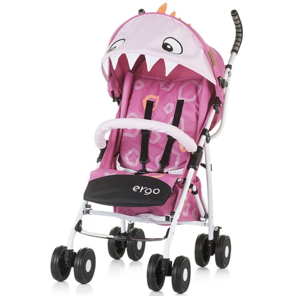 Carucior sport Chipolino Ergo pink baby dragon