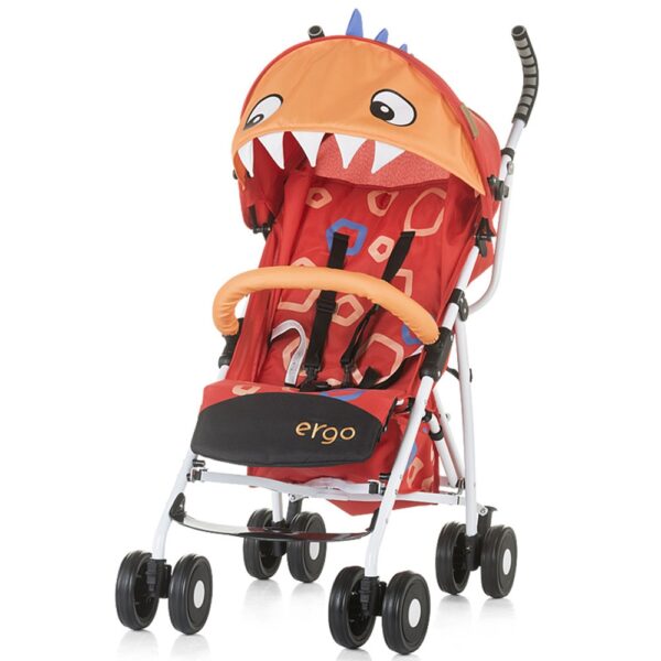 Carucior sport Chipolino Ergo red baby dragon