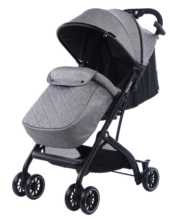 Carucior sport cu husa picioare Miley Dark Grey