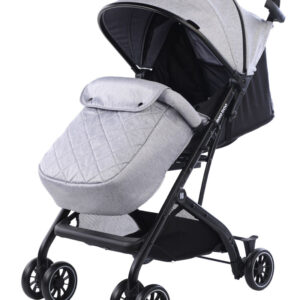 Carucior sport cu husa picioare Miley Light Grey