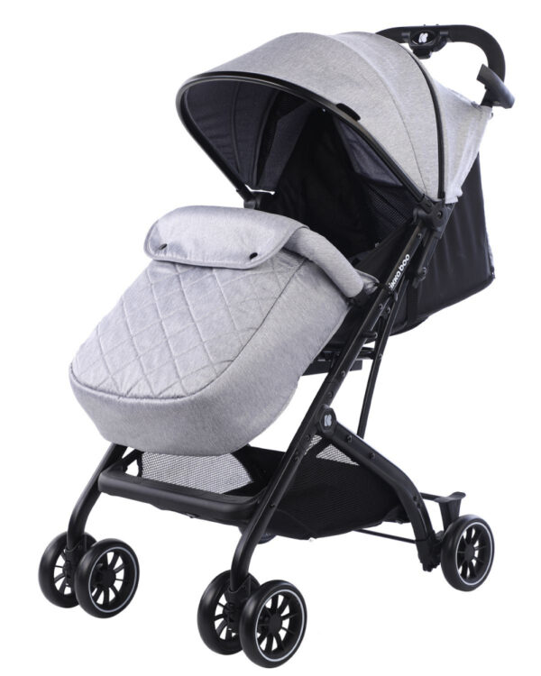 Carucior sport cu husa picioare Miley Light Grey