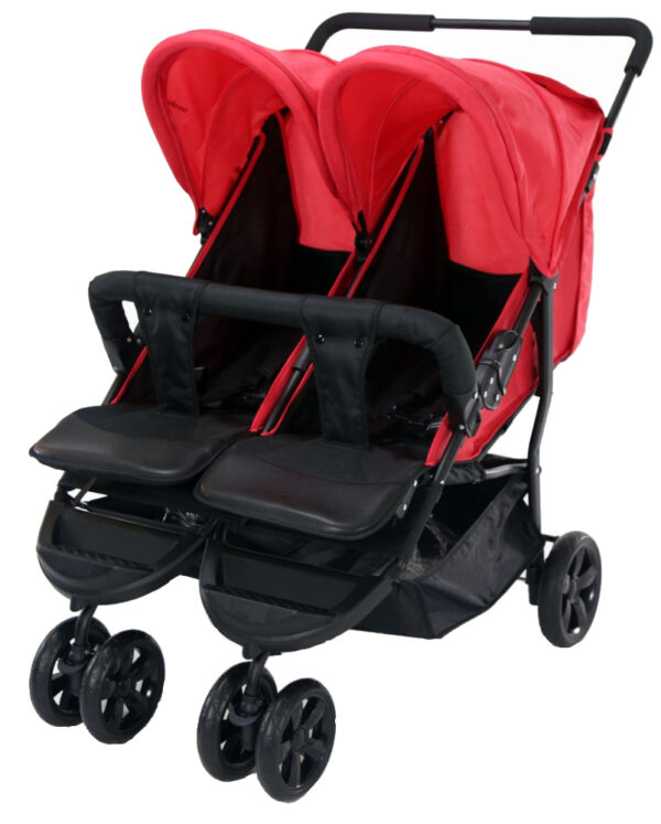 Carucior sport pentru gemeni Asalvo Double Dinamic Red