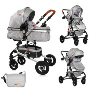 Carucior transformabil 2 in 1 Alba Light Grey