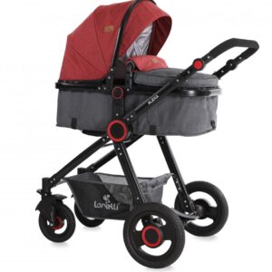 Carucior transformabil 2 in 1 Alexa Black  Dark Red