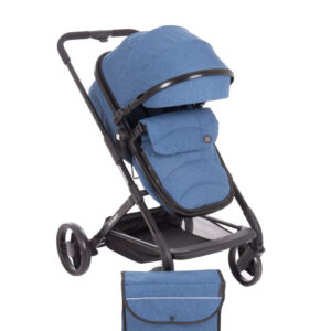 Carucior transformabil KikkaBoo 2 in 1 Amulett Dark Blue