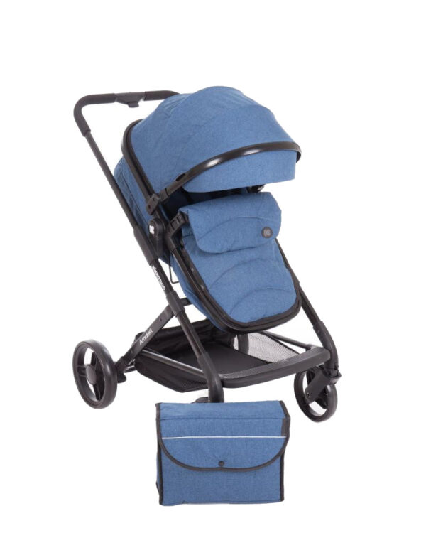 Carucior transformabil KikkaBoo 2 in 1 Amulett Dark Blue