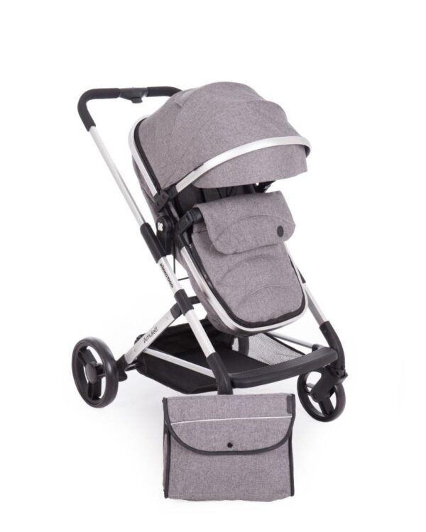 Carucior transformabil KikkaBoo 2 in 1 Amulett Grey