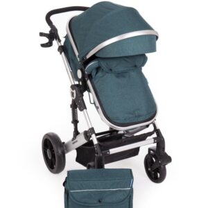 Carucior transformabil 2 in 1 Darling Green Silver