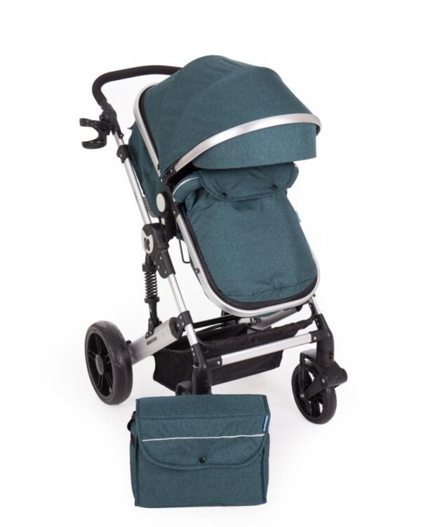 Carucior transformabil 2 in 1 Darling Green Silver