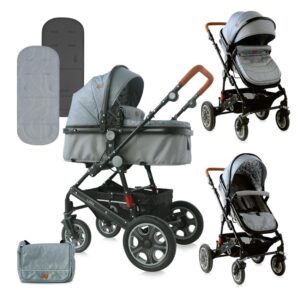 Carucior transformabil 2 in 1 cu sezut reversibil Lora Grey Lighthouse