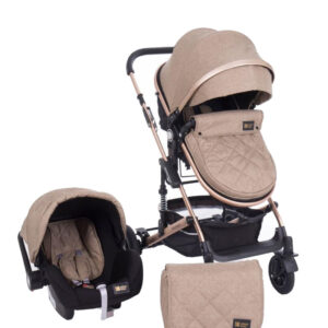 Carucior transformabil KikkaBoo 3 in 1 Amaia Beige