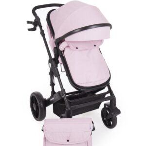 Carucior transformabil 3 in 1 Darling Pink Black Ribbon