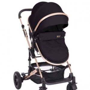 Carucior transformabil KikkaBoo 2 in 1 Amaia Grey All Black