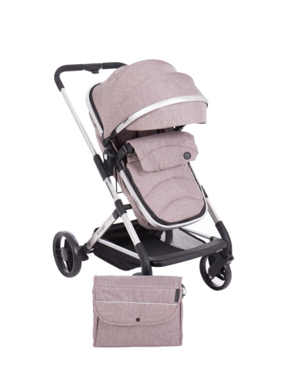 Carucior transformabil KikkaBoo 2 in 1 Amulett Beige