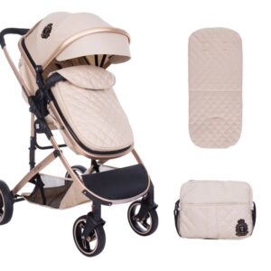 Carucior transformabil KikkaBoo 2 in 1 Tiara Beige