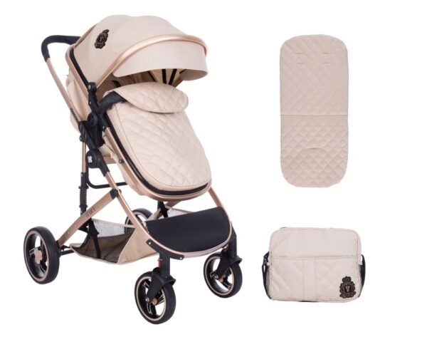 Carucior transformabil KikkaBoo 2 in 1 Tiara Beige