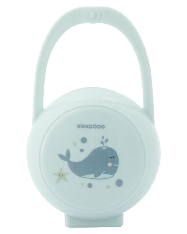 Cutie pentru suzete KikkaBoo Whale Blue