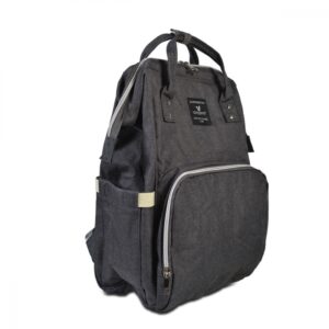 Geanta tip rucsac pentru mamici Amelia Dark Grey