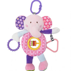 Jucarie de plus 24 cm de activitate 0 luni+ elefant