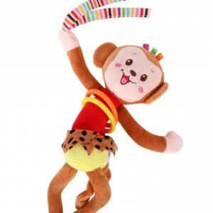 Jucarie zornaitoare din plus cu vibratii Monkey 30 cm