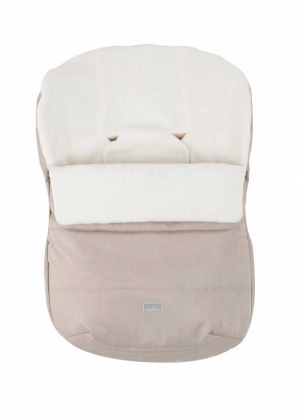 Sac de iarna 80 cm pentru scoica Nuvita Ovetto Buggy Melange Beige  Beige 9245