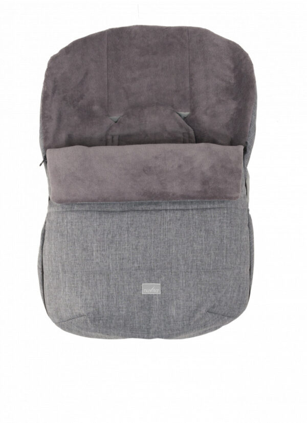 Sac de iarna 80 cm pentru scoica Nuvita Ovetto Buggy Melange Gray  Gray 9245