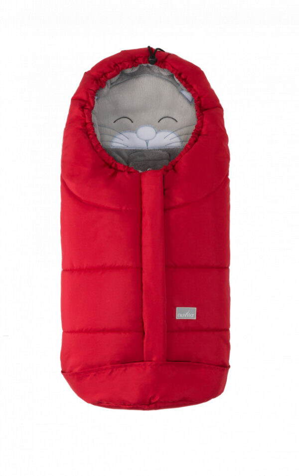 Sac de iarna 80 cm Ovetto Cuccioli Cat Red  Gray 9205