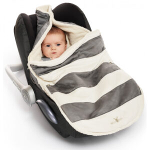 Port Bebe 0-12 luni Striped Grey Wallaboo