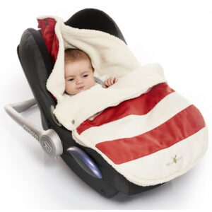 Port Bebe 0-12 luni Striped Red Wallaboo