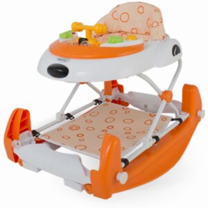 Premergator 2 in 1 cu balansoar Swing Portocaliu