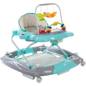 Premergator Sun Baby Pisicuta 021 cu functie de balansoar turquoise grey