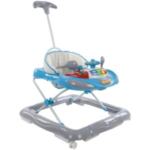 Premergator Sun Baby cu maner cu sunete si lumini 006 Blue Grey