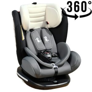 Scaun Auto Tweety Mandara cu Isofix rotativ 360 grade Crocodile 0-36 kg baza neagra