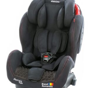 Scaun auto Georgia cu Isofix si Top Tether Negru KidsCare