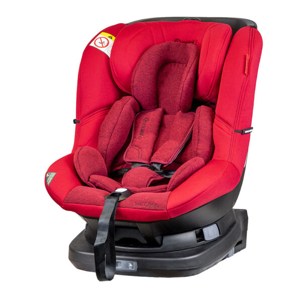 Scaun auto Millo rotativ 360 grade cu Isofix 0-18 kg Rosu Coletto