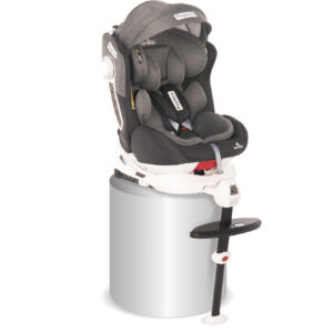 Scaun auto Pegasus baza isofix si picior de fixare 0-36 kg rotativ 360 grade Dark  Light Grey