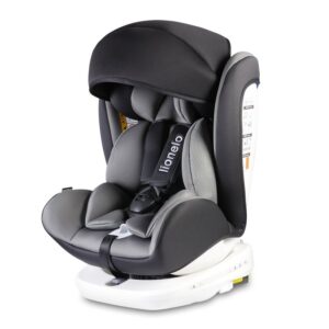 Scaun auto Bastiaan rotativ 360 grade cu Isofix 0-36 kg Grey