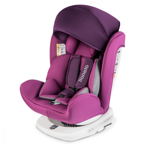 Scaun auto Bastiaan rotativ 360 grade cu Isofix 0-36 kg Violet