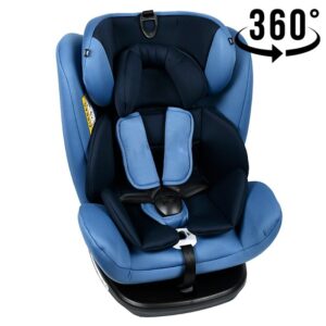 Scaun auto Tweety Blue cu isofix rotativ 360 grade Crocodile 0-36 kg baza neagra