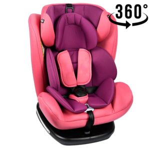 Scaun auto Tweety Pink cu isofix rotativ 360 grade Crocodile 0-36 kg baza neagra