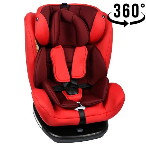 Scaun auto Tweety Red cu isofix rotativ 360 grade Crocodile 0-36 kg baza neagra