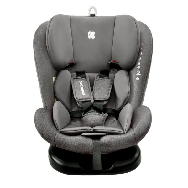 Scaun auto cu isofix 0-1-2-3 (0-36 kg) KikkaBoo Cruz 2020 Dark Grey