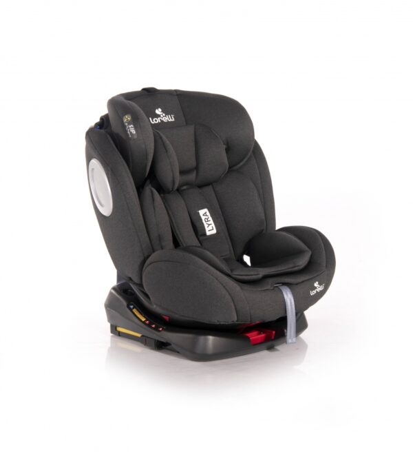 Scaun auto cu isofix Lyra rotativ 360 grade 0-36 kg Black