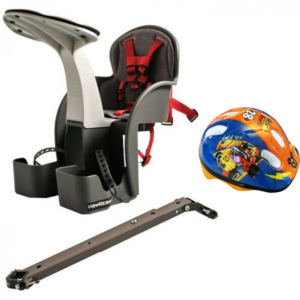 Scaun de bicicleta si casca protectie Mickey WeeRide WR01DMK