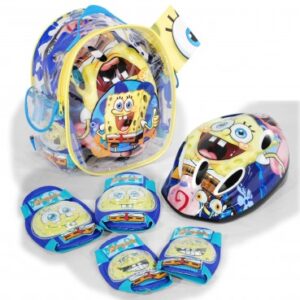 Set protectii trotineta bicicleta Saica Sponge Bob